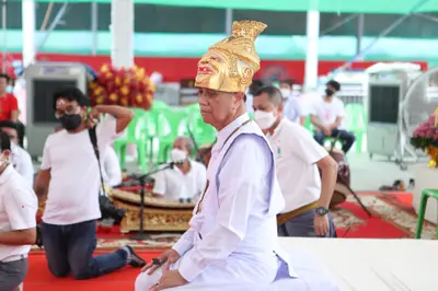 ประมวลภาพพิธีไหว้ครูและครอบครูบูรพาจารย์ วัดจุฬามณี ปี ๒๕๖๕