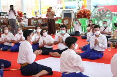 ประมวลภาพพิธีไหว้ครูและครอบครูบูรพาจารย์ วัดจุฬามณี ปี ๒๕๖๕