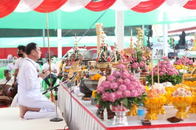 ประมวลภาพพิธีไหว้ครูและครอบครูบูรพาจารย์ วัดจุฬามณี ปี ๒๕๖๕