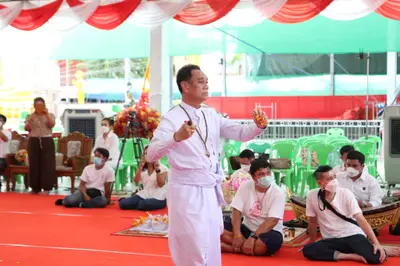 ประมวลภาพพิธีไหว้ครูและครอบครูบูรพาจารย์ วัดจุฬามณี ปี ๒๕๖๕