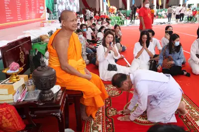 ประมวลภาพพิธีไหว้ครูและครอบครูบูรพาจารย์ วัดจุฬามณี ปี ๒๕๖๕
