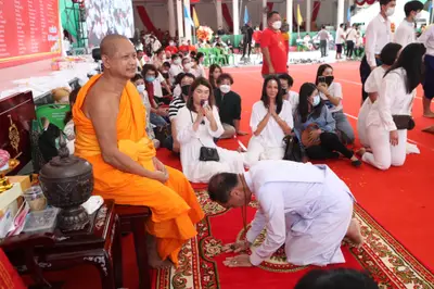 ประมวลภาพพิธีไหว้ครูและครอบครูบูรพาจารย์ วัดจุฬามณี ปี ๒๕๖๕