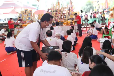 ประมวลภาพพิธีไหว้ครูและครอบครูบูรพาจารย์ วัดจุฬามณี ปี ๒๕๖๕