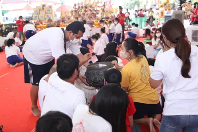 ประมวลภาพพิธีไหว้ครูและครอบครูบูรพาจารย์ วัดจุฬามณี ปี ๒๕๖๕