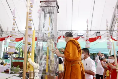 ประมวลภาพพิธีพุทธาภิเษกเหรียญเจริญพร เศรษฐีเขลางค์นคร วัดจุฬามณี ปี ๒๕๖๕
