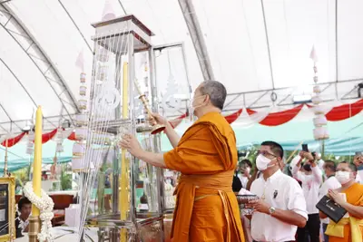 ประมวลภาพพิธีพุทธาภิเษกเหรียญเจริญพร เศรษฐีเขลางค์นคร วัดจุฬามณี ปี ๒๕๖๕
