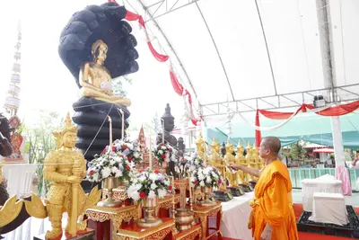 ประมวลภาพพิธีพุทธาภิเษกเหรียญเจริญพร เศรษฐีเขลางค์นคร วัดจุฬามณี ปี ๒๕๖๕