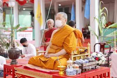 ประมวลภาพพิธีพุทธาภิเษกเหรียญเจริญพร เศรษฐีเขลางค์นคร วัดจุฬามณี ปี ๒๕๖๕