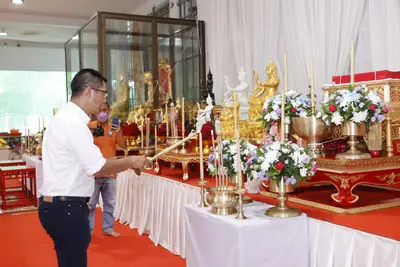ประมวลภาพพิธีพุทธาภิเษกเหรียญเจริญพร เศรษฐีเขลางค์นคร วัดจุฬามณี ปี ๒๕๖๕