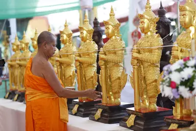 ประมวลภาพพิธีพุทธาภิเษกเหรียญเจริญพร เศรษฐีเขลางค์นคร วัดจุฬามณี ปี ๒๕๖๕