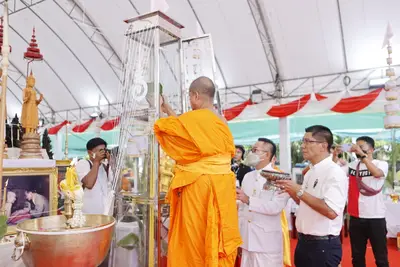 ประมวลภาพพิธีพุทธาภิเษกเหรียญเจริญพร เศรษฐีเขลางค์นคร วัดจุฬามณี ปี ๒๕๖๕