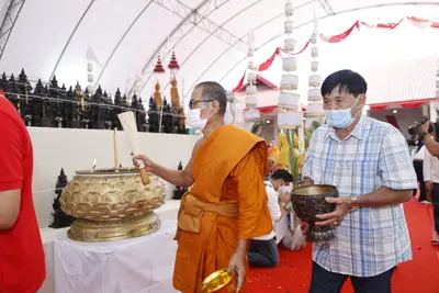 ประมวลภาพพิธีพุทธาภิเษกเหรียญเจริญพร เศรษฐีเขลางค์นคร วัดจุฬามณี ปี ๒๕๖๕
