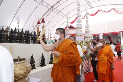 ประมวลภาพพิธีพุทธาภิเษกเหรียญเจริญพร เศรษฐีเขลางค์นคร วัดจุฬามณี ปี ๒๕๖๕
