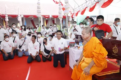 ประมวลภาพพิธีพุทธาภิเษกเหรียญเจริญพร เศรษฐีเขลางค์นคร วัดจุฬามณี ปี ๒๕๖๕