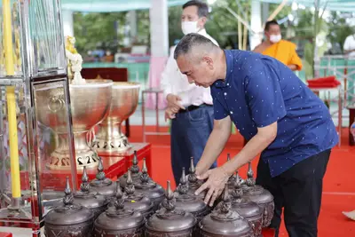 ประมวลภาพพิธีพุทธาภิเษกเหรียญเจริญพร เศรษฐีเขลางค์นคร วัดจุฬามณี ปี ๒๕๖๕