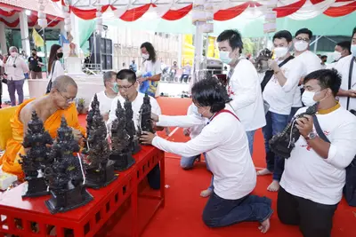 ประมวลภาพพิธีพุทธาภิเษกเหรียญเจริญพร เศรษฐีเขลางค์นคร วัดจุฬามณี ปี ๒๕๖๕