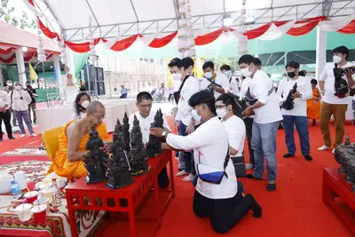ประมวลภาพพิธีพุทธาภิเษกเหรียญเจริญพร เศรษฐีเขลางค์นคร วัดจุฬามณี ปี ๒๕๖๕