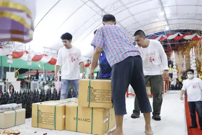 ประมวลภาพพิธีพุทธาภิเษกเหรียญเจริญพร เศรษฐีเขลางค์นคร วัดจุฬามณี ปี ๒๕๖๕