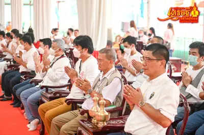 ประมวลภาพพิธีพุทธาภิเษกเหรียญเจริญพร เศรษฐีเขลางค์นคร วัดจุฬามณี ปี ๒๕๖๕