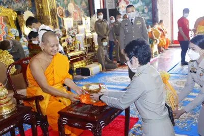 ประมวลภาพพิธีรับตราตั้งและมุทิตาสักการะเจ้าคณะอำเภออัมพวา วัดจุฬามณี ปี ๒๕๖๕