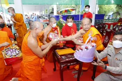 ประมวลภาพพิธีรับตราตั้งและมุทิตาสักการะเจ้าคณะอำเภออัมพวา วัดจุฬามณี ปี ๒๕๖๕