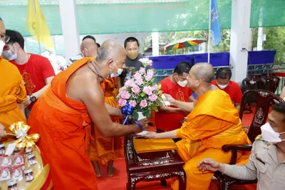ประมวลภาพพิธีรับตราตั้งและมุทิตาสักการะเจ้าคณะอำเภออัมพวา วัดจุฬามณี ปี ๒๕๖๕