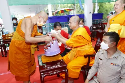ประมวลภาพพิธีรับตราตั้งและมุทิตาสักการะเจ้าคณะอำเภออัมพวา วัดจุฬามณี ปี ๒๕๖๕