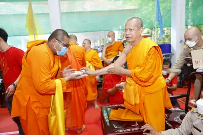 ประมวลภาพพิธีรับตราตั้งและมุทิตาสักการะเจ้าคณะอำเภออัมพวา วัดจุฬามณี ปี ๒๕๖๕