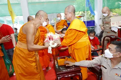ประมวลภาพพิธีรับตราตั้งและมุทิตาสักการะเจ้าคณะอำเภออัมพวา วัดจุฬามณี ปี ๒๕๖๕