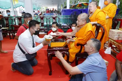 ประมวลภาพพิธีรับตราตั้งและมุทิตาสักการะเจ้าคณะอำเภออัมพวา วัดจุฬามณี ปี ๒๕๖๕