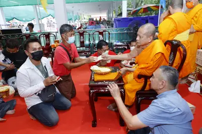 ประมวลภาพพิธีรับตราตั้งและมุทิตาสักการะเจ้าคณะอำเภออัมพวา วัดจุฬามณี ปี ๒๕๖๕