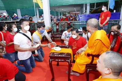 ประมวลภาพพิธีรับตราตั้งและมุทิตาสักการะเจ้าคณะอำเภออัมพวา วัดจุฬามณี ปี ๒๕๖๕