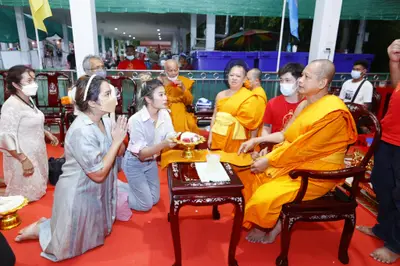 ประมวลภาพพิธีรับตราตั้งและมุทิตาสักการะเจ้าคณะอำเภออัมพวา วัดจุฬามณี ปี ๒๕๖๕