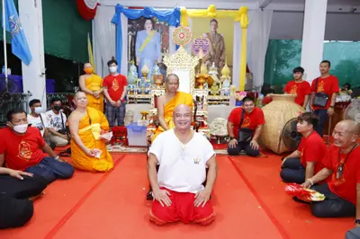 ประมวลภาพพิธีรับตราตั้งและมุทิตาสักการะเจ้าคณะอำเภออัมพวา วัดจุฬามณี ปี ๒๕๖๕
