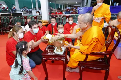 ประมวลภาพพิธีรับตราตั้งและมุทิตาสักการะเจ้าคณะอำเภออัมพวา วัดจุฬามณี ปี ๒๕๖๕