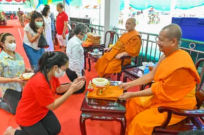 ประมวลภาพพิธีรับตราตั้งและมุทิตาสักการะเจ้าคณะอำเภออัมพวา วัดจุฬามณี ปี ๒๕๖๕