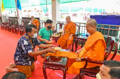 ประมวลภาพพิธีรับตราตั้งและมุทิตาสักการะเจ้าคณะอำเภออัมพวา วัดจุฬามณี ปี ๒๕๖๕