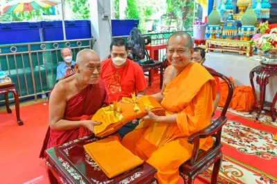 ประมวลภาพพิธีรับตราตั้งและมุทิตาสักการะเจ้าคณะอำเภออัมพวา วัดจุฬามณี ปี ๒๕๖๕
