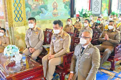 ประมวลภาพพิธีรับตราตั้งและมุทิตาสักการะเจ้าคณะอำเภออัมพวา วัดจุฬามณี ปี ๒๕๖๕
