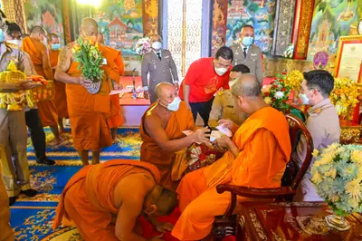 ประมวลภาพพิธีรับตราตั้งและมุทิตาสักการะเจ้าคณะอำเภออัมพวา วัดจุฬามณี ปี ๒๕๖๕