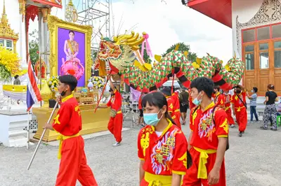 ประมวลภาพพิธีรับตราตั้งและมุทิตาสักการะเจ้าคณะอำเภออัมพวา วัดจุฬามณี ปี ๒๕๖๕