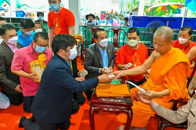 ประมวลภาพพิธีรับตราตั้งและมุทิตาสักการะเจ้าคณะอำเภออัมพวา วัดจุฬามณี ปี ๒๕๖๕