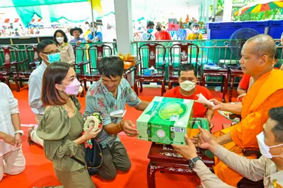 ประมวลภาพพิธีรับตราตั้งและมุทิตาสักการะเจ้าคณะอำเภออัมพวา วัดจุฬามณี ปี ๒๕๖๕