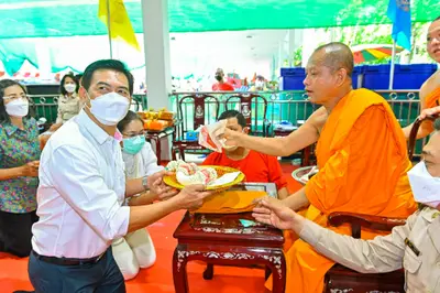 ประมวลภาพพิธีรับตราตั้งและมุทิตาสักการะเจ้าคณะอำเภออัมพวา วัดจุฬามณี ปี ๒๕๖๕