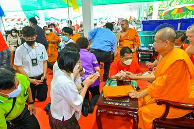 ประมวลภาพพิธีรับตราตั้งและมุทิตาสักการะเจ้าคณะอำเภออัมพวา วัดจุฬามณี ปี ๒๕๖๕