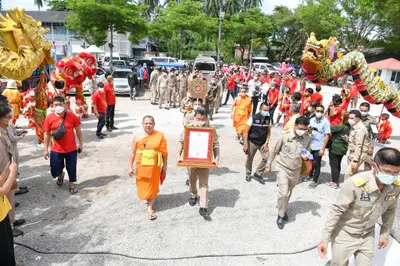 ประมวลภาพพิธีรับตราตั้งและมุทิตาสักการะเจ้าคณะอำเภออัมพวา วัดจุฬามณี ปี ๒๕๖๕