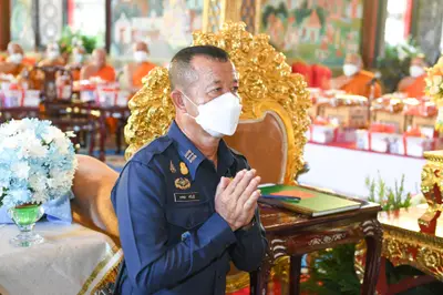ประมวลภาพพิธีรับตราตั้งและมุทิตาสักการะเจ้าคณะอำเภออัมพวา วัดจุฬามณี ปี ๒๕๖๕