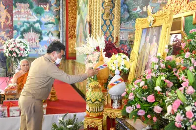 ประมวลภาพพิธีรับตราตั้งและมุทิตาสักการะเจ้าคณะอำเภออัมพวา วัดจุฬามณี ปี ๒๕๖๕