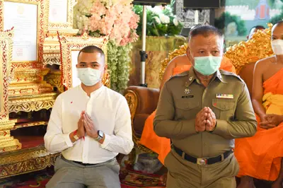ประมวลภาพพิธีรับตราตั้งและมุทิตาสักการะเจ้าคณะอำเภออัมพวา วัดจุฬามณี ปี ๒๕๖๕
