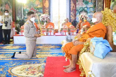 ประมวลภาพพิธีรับตราตั้งและมุทิตาสักการะเจ้าคณะอำเภออัมพวา วัดจุฬามณี ปี ๒๕๖๕